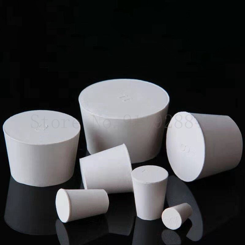 All size available 000# to #10 white Rubber stopper for Laboratory Chemistry Equipment
