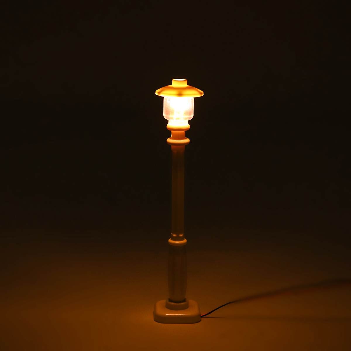 Diy Led Light Lamp Post Lantaarn Voor Street Building Winkel Modelbouw Speelgoed Bakstenen (Model Niet Inbegrepen) Universele: white warm