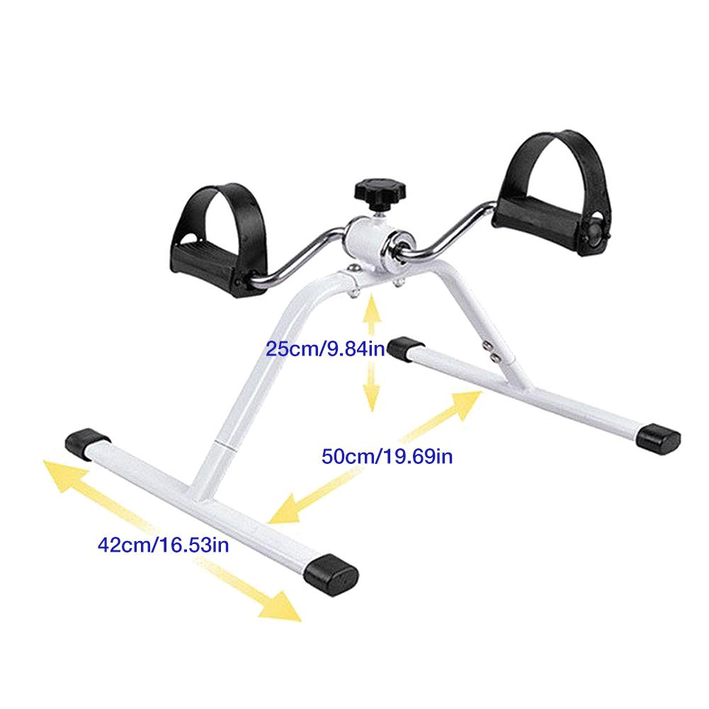 Fitness cykel husholdning mini motionscykel krop gym maskine med skridsikker pedal håndben rehabilitering indendørs
