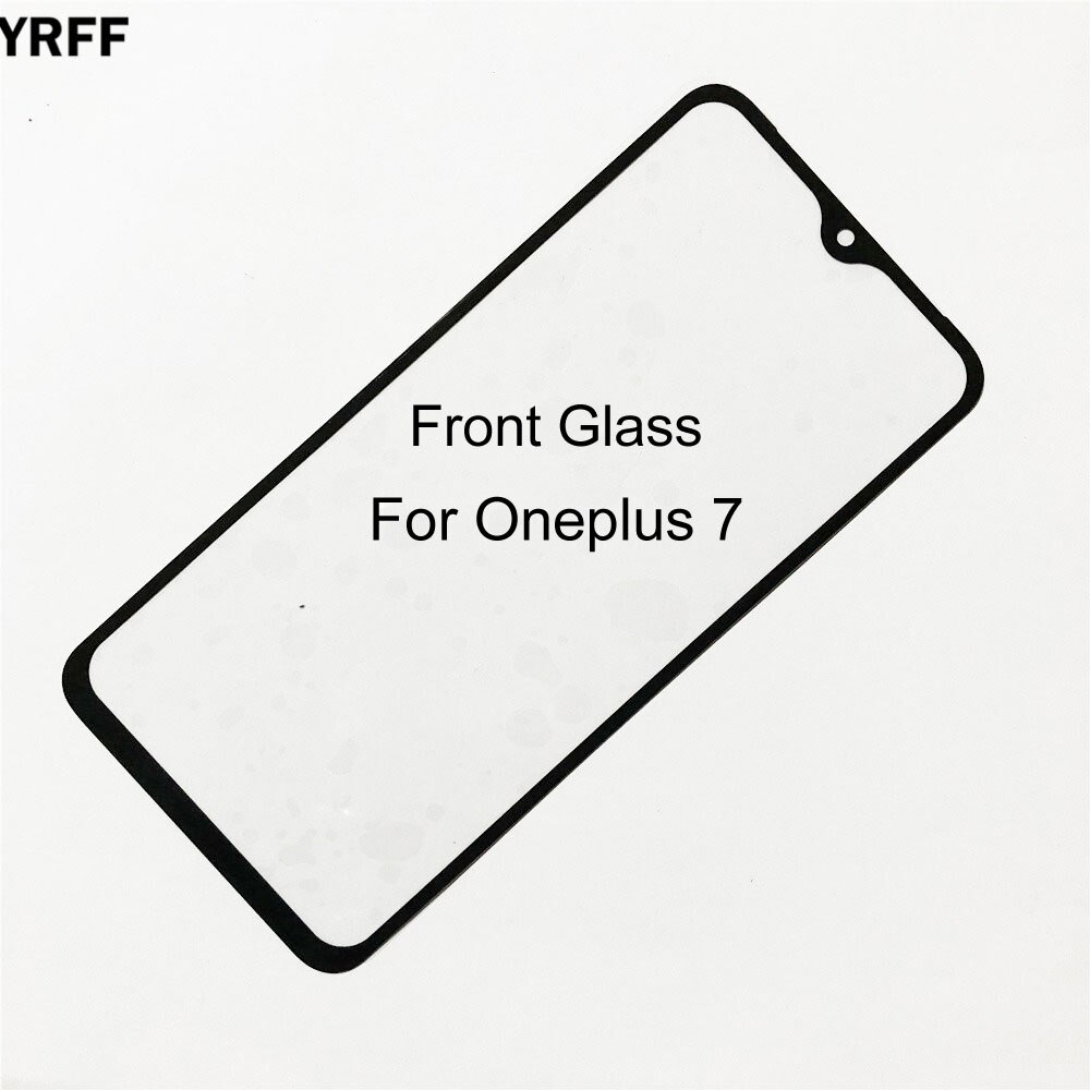 Mobile Front Panel Glass For Oneplus 7 6T 6 Front Glass Outer Glass Cover Panel Replacement