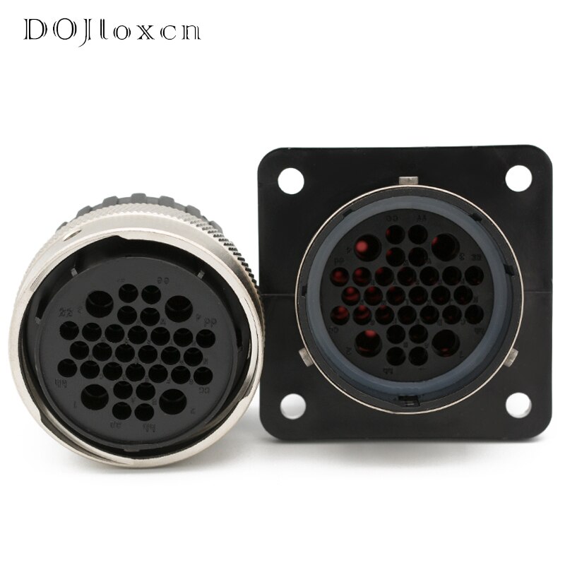 1 Set 31 32 48 Hole ITT Aviation Wiring Socket Waterproof Male Female Connector Plug Plastic Shell 192900-0425 192900-0475