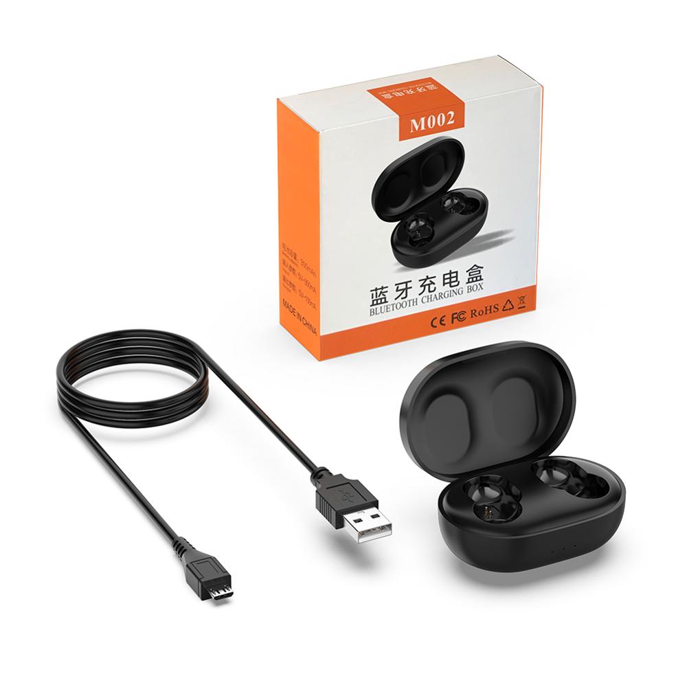 300 mah ladeveske med usb-kabel for xiaomi redmi airdots in ear tws ørepropper trådløse øretelefoner tilbehør: Default Title