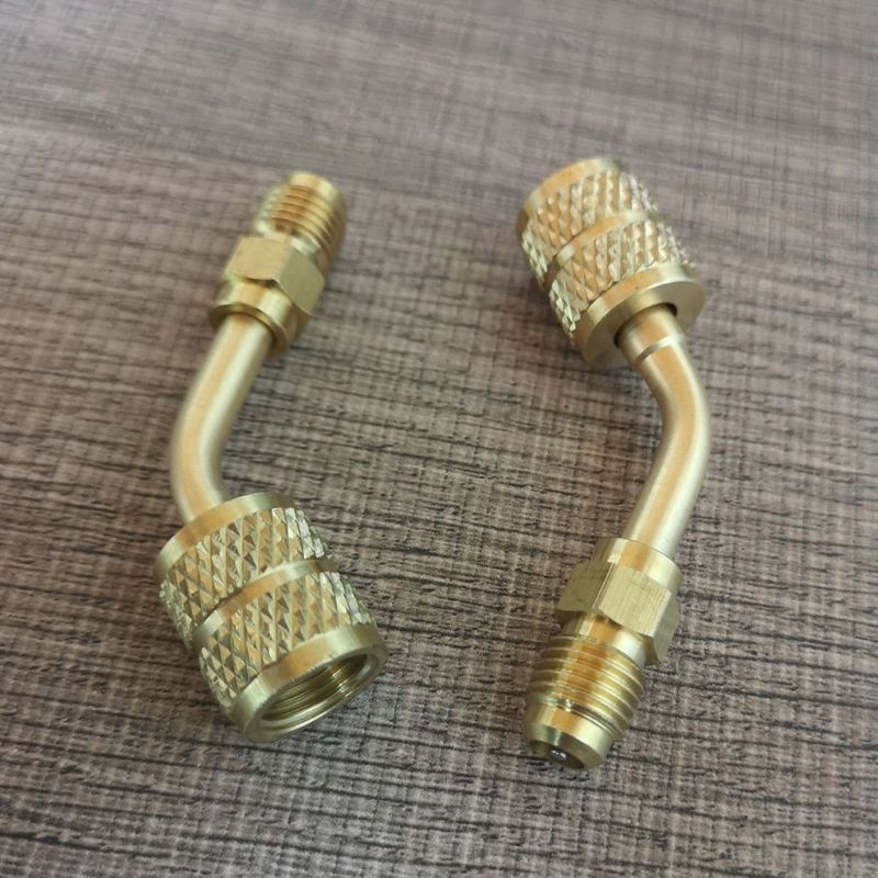 1pc kanaalloze mini-split systeem oplaad vacuümpoort adapter 5/16 vrouwelijk ,1/4 mannelijk sae