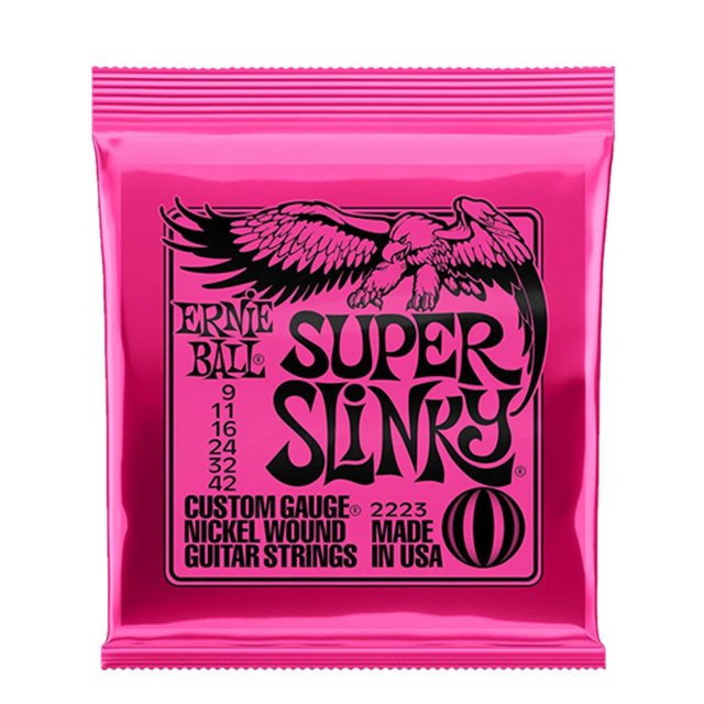 Ernie Ball struny do gitary elektrycznej graj w prawdziwe Heavy Metal Rock 2220 2221 2222 2223 2003 2004 2006 Super Slinky gitara akcesoria: Ciemnoniebieski