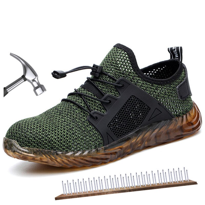 Onverwoestbaar Ryder Schoenen Mannen En Vrouwen Stalen Neus Air Veiligheid Laarzen Naalddichte Werk Sneakers Ademende Schoenen