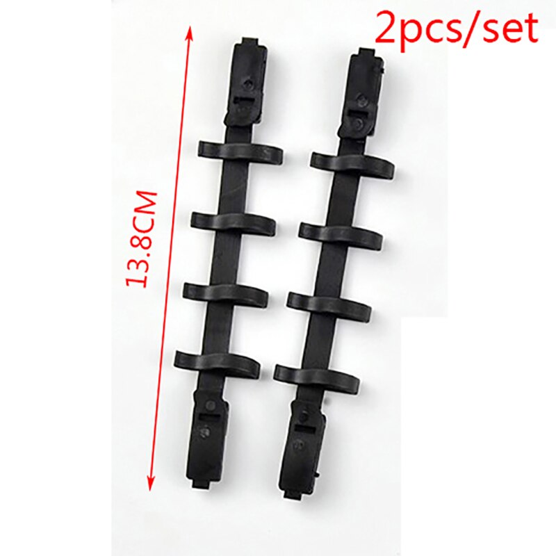 2 pcs Waterfall Braid Creator Plastic Styling Tools Black Hair Braid Maker Styling Tool Hair Device Centipede Braids: Black