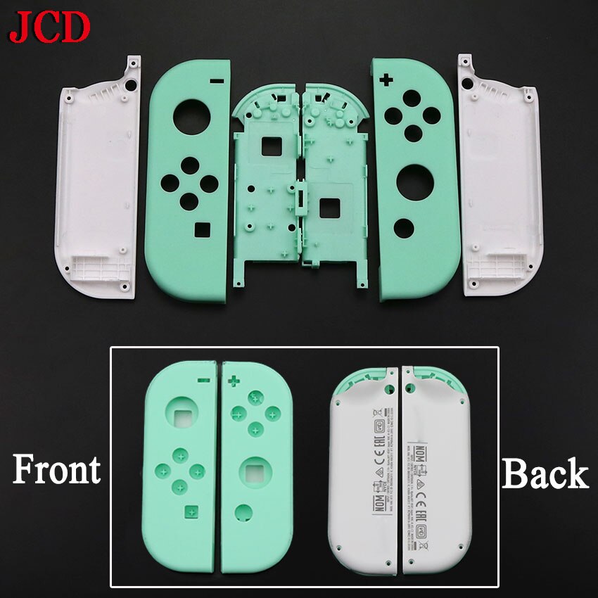 JCD 1Set Animal Crossing Replacement Housing Shell Case For Nintend Switch Joycon Left Right Controller Cover with middle frame: NO 1