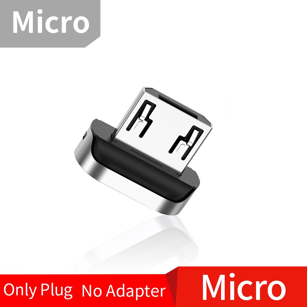 Twitch USB Type C Magnetic Adapter For iPhone Xiaomi Samsung USB C Female To USB Micro iOS Magnet USB Type-C Converter Connector: Only Micro Plug