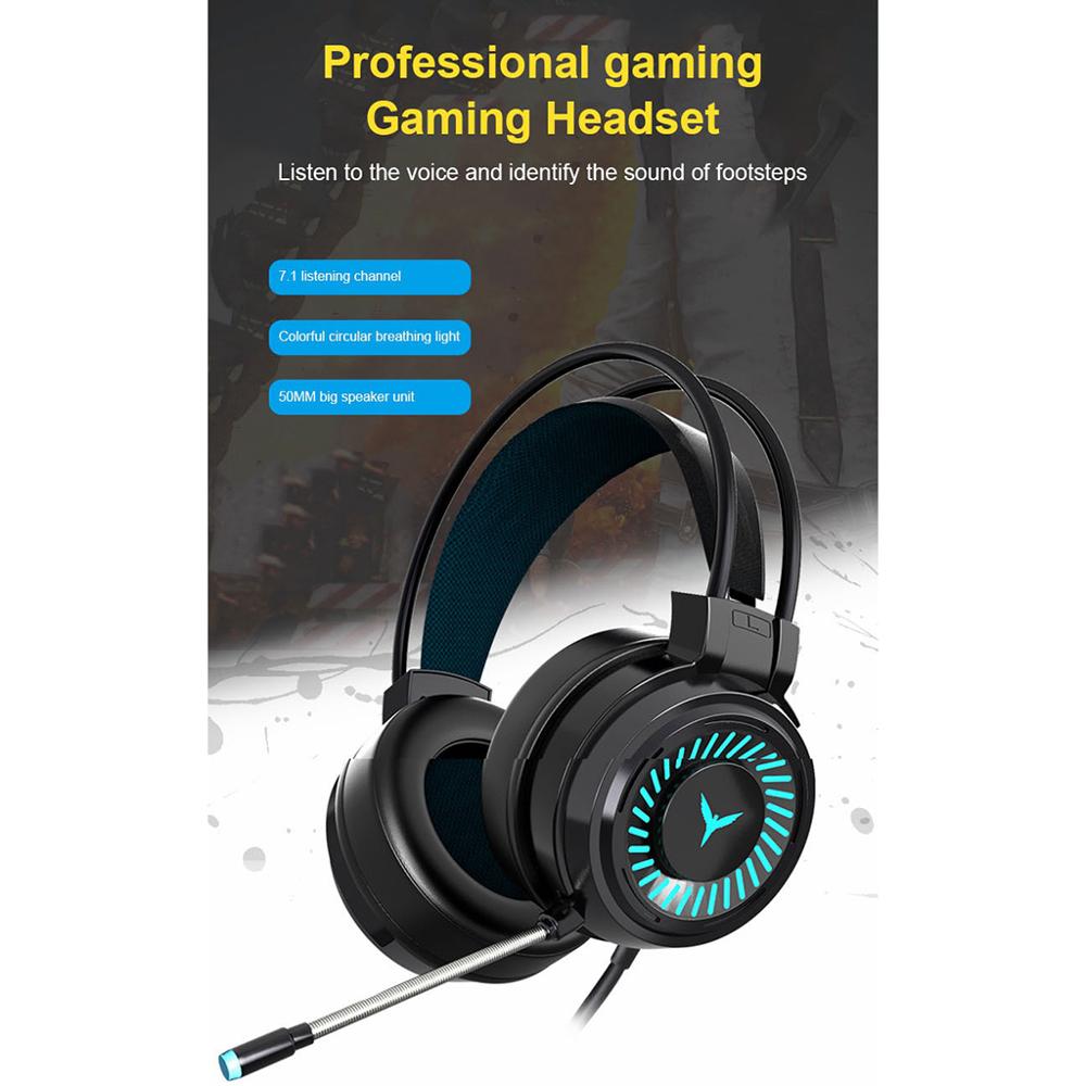 7 Colors LED Gaming Headphones 3.5mm Wired Gamer Headset 4D Stereo Earphones with Microphone for PS4 Xbox One PC Game Laptop G58