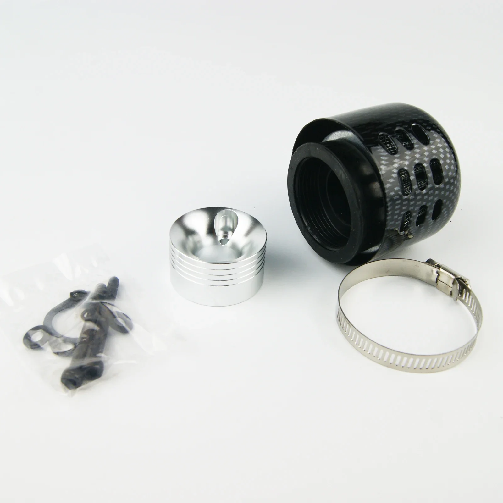 Filtro de aire compatible con motores HPI Baja 5B 5T Losi DBXL Rovan Rofun KM 1/5 Buggy Truck Zenoah CY 29 30,5 cc: Gris claro