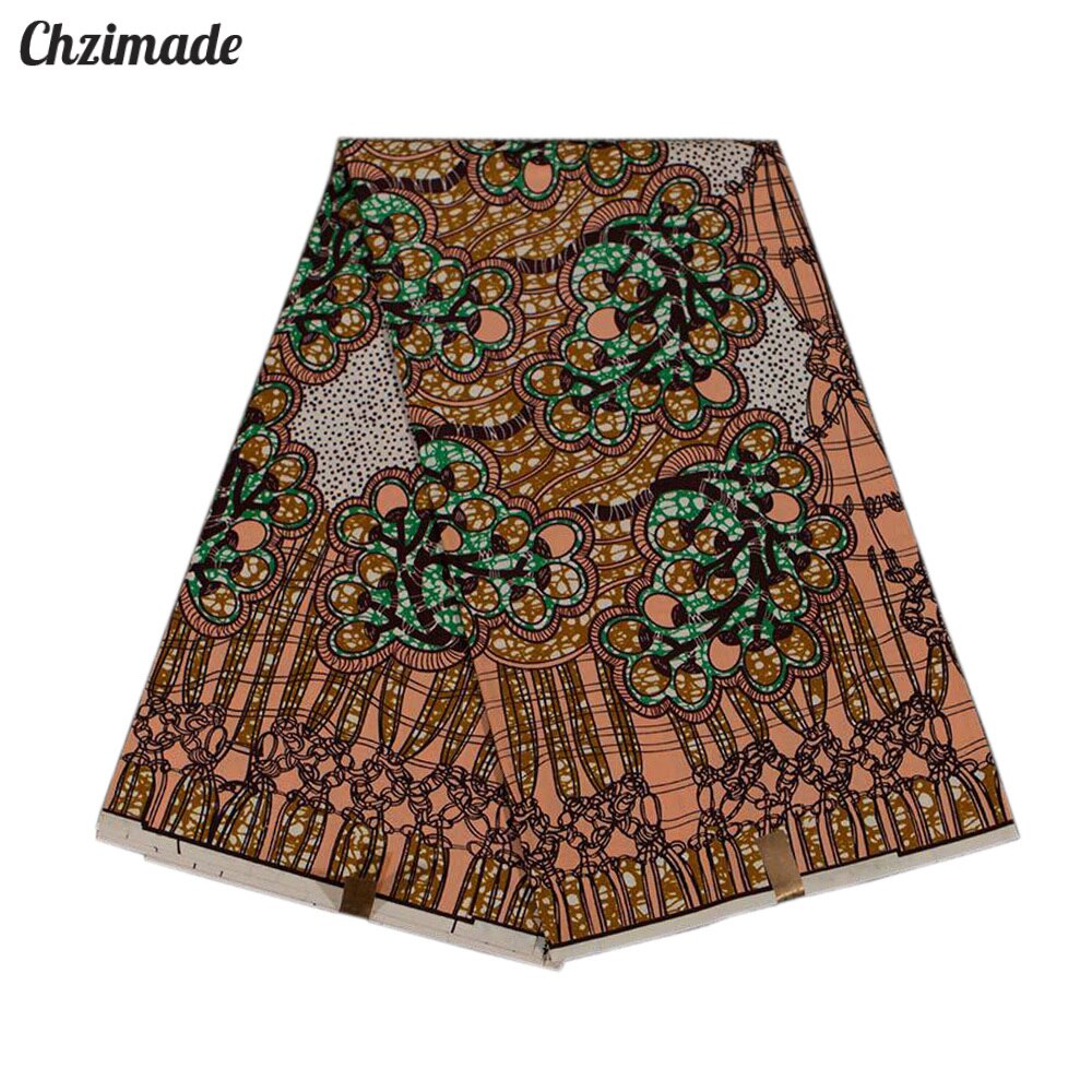 Chzimade 1Yard Ankara African Prints Patchwork Wax Sewing Fabric Diy Women Wedding Dress Home Decoration: 1