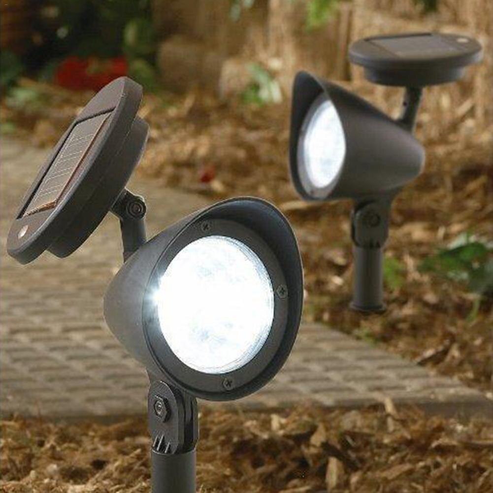 3 LED IP44 Solar Powered Spotlight Outdoor Garden Landscape Lawn Yard Path Spot Light Decor Auto On Light Lamp