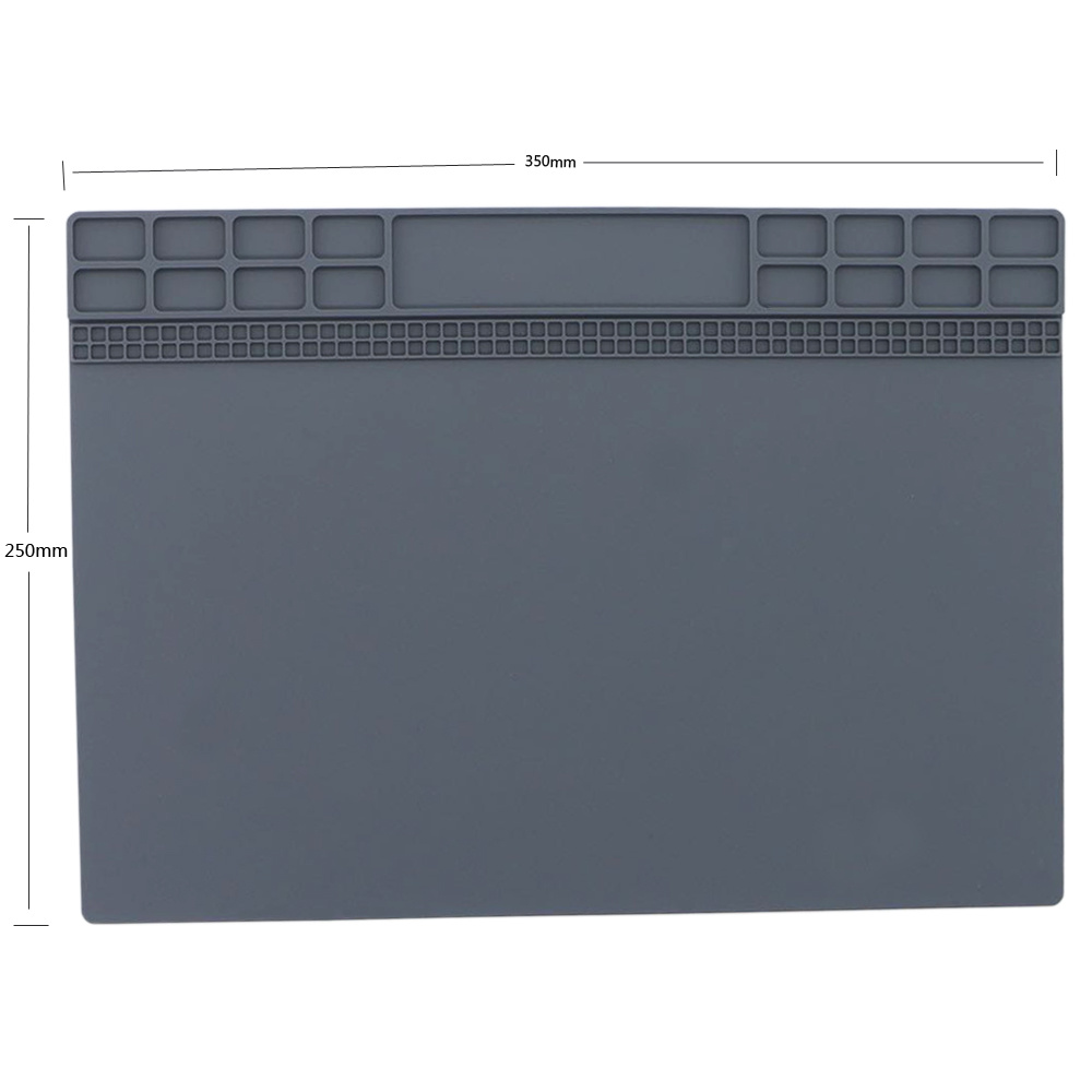 Heat Insulation Silicone Pad Desk Mat Maintenance Platform For BGA Soldering Repair Station Repair Tools Gray/Black/Darkblue