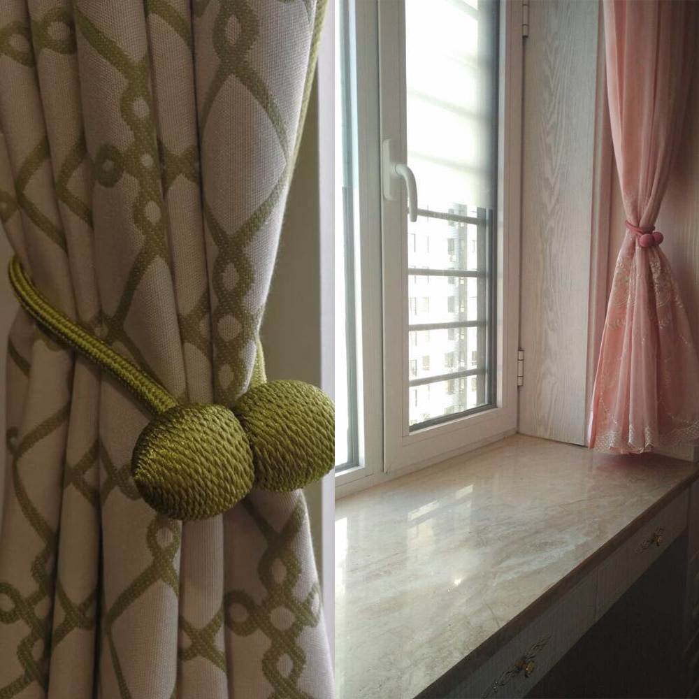 Magnet Curtains Bandages Buckle Curtain Tiebacks Tie Backs Holdbacks Buckle Clips Accessory Home Textile Curtain Straps