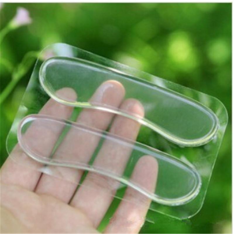 1 paires transparentes Silicone Gel chaussure talon protecteurs soulagement de la douleur Gel semelles pour dos talon coussinet bâton pédicure