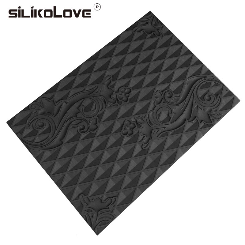 SILIKOLOVE DIY Silicone Mould Heat Resistant Texture Mat Mold Kit Mousse Baking Dessert Christmas Molds Mats Freedom Combination: mat 1