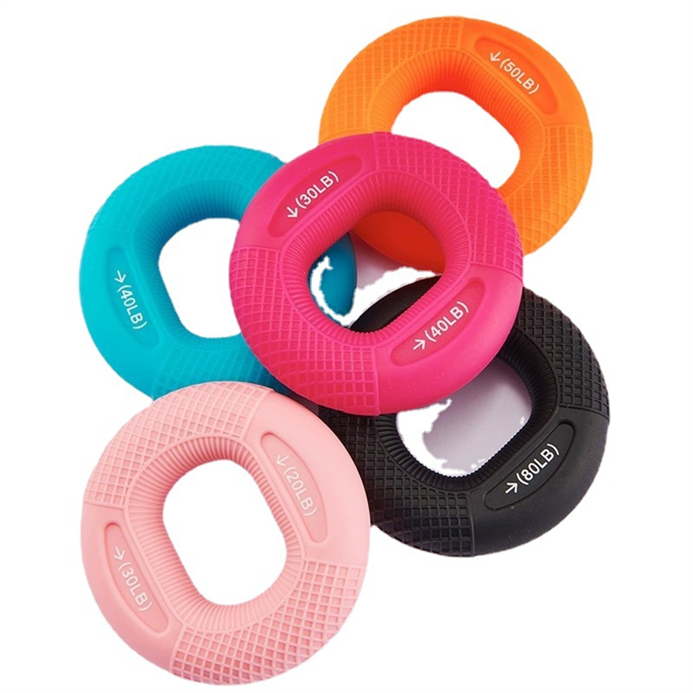 Siliconen Verstelbare Handgreep 20-80LB Aangrijpende Ring Vinger Onderarm Trainer Carpaal Expander Spiertraining Oefening Gym Fitness
