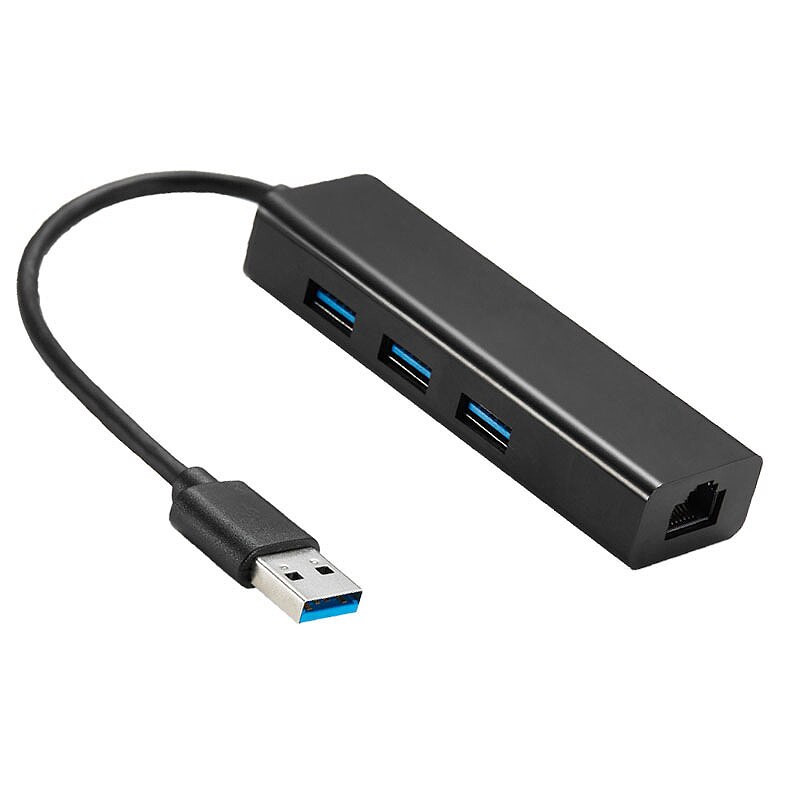 Usb 3.0 To Rj45 Gigabit Lan Adapter 3 Port Usb Hub 3.0 Connector Extender