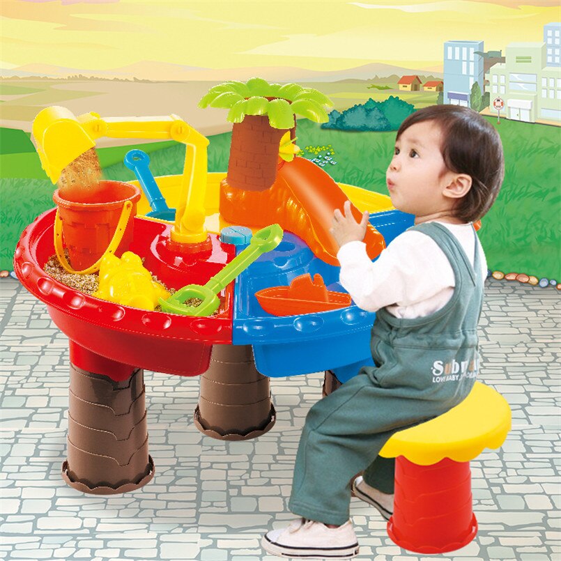 Grote Baby Play Water Baggeren Tool Zandloper Graven Pit Kinderen Zomer Emmer Outdoor Zee Strand Speelgoed Spelen Zand Tafel Set