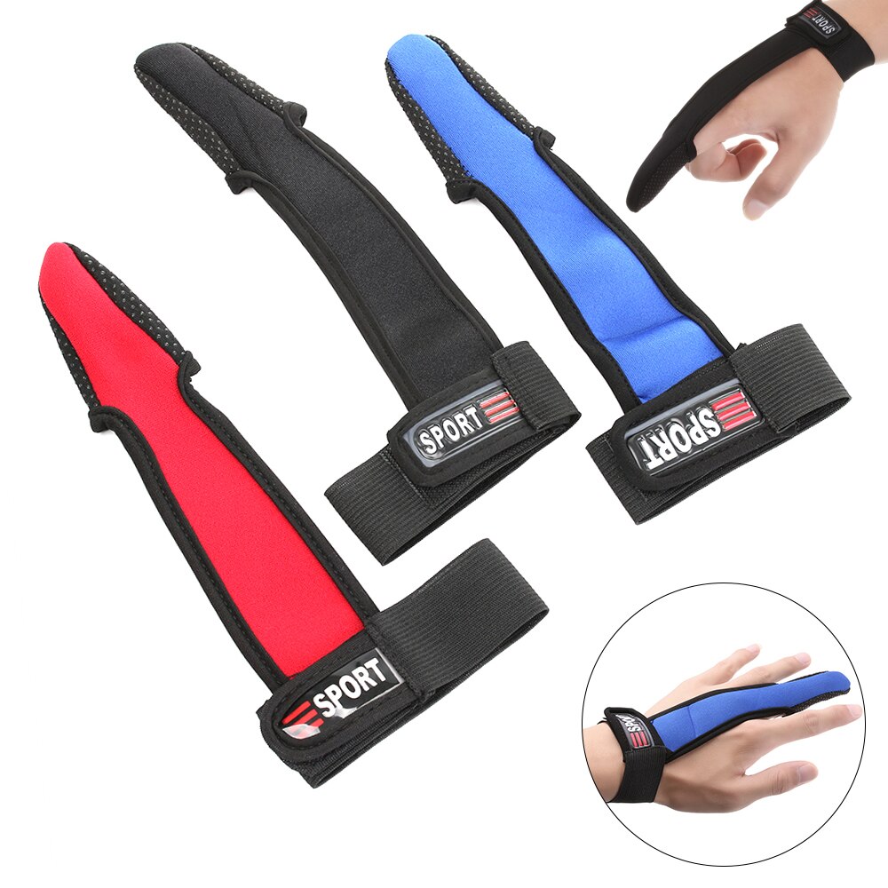 1Pc Non-Slip Single Finger Protector Fishing Gloves Fishermen One Finger Casting Glove Blue/Red/Black Fishing Accessories