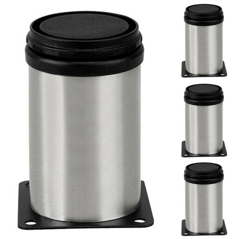 4Pcs Stainless Steel Legs Sofa Leg Kitchen Cabinet Furnit-ure-Feet Base Home Tool