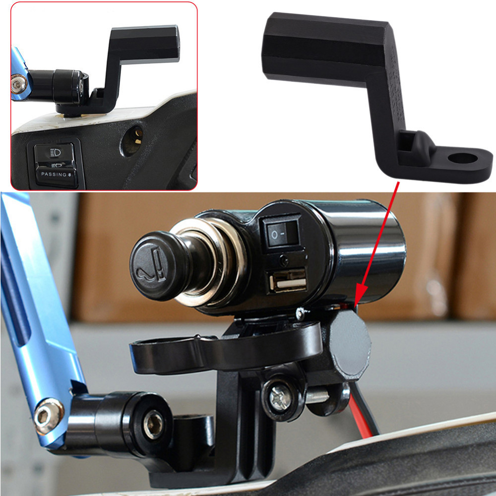 Soporte de montaje de extensión para espejo retrovisor de motocicleta, para coches eléctricos, ATVs con espejo retrovisor, piezas de motocicleta