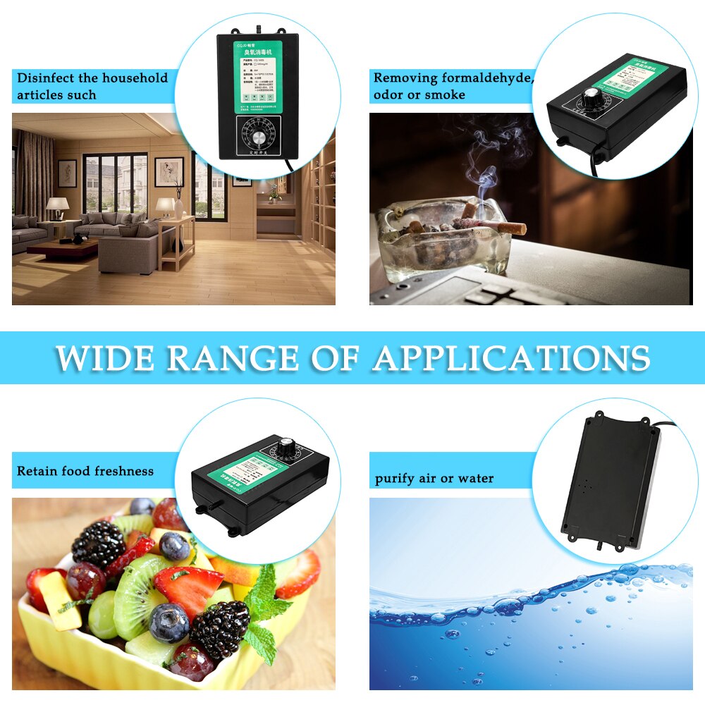 500mg/h Ionizer Air Purifier For Home Negative Ion Generator Air Cleaner Remove Formaldehyde Smoke Dust Purification Home Room