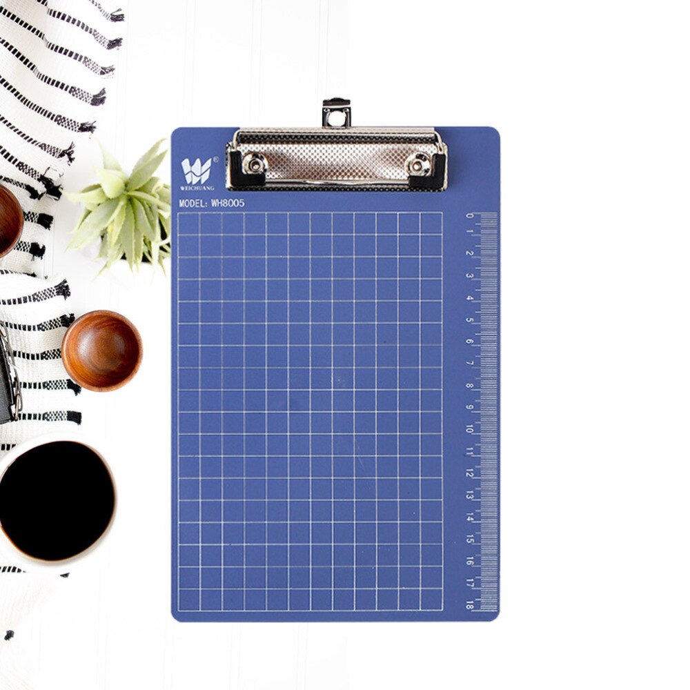 3pcs Writing Clip Board Hanging Menu Order Writing Board Holder for Writing Use A4 (Blue)