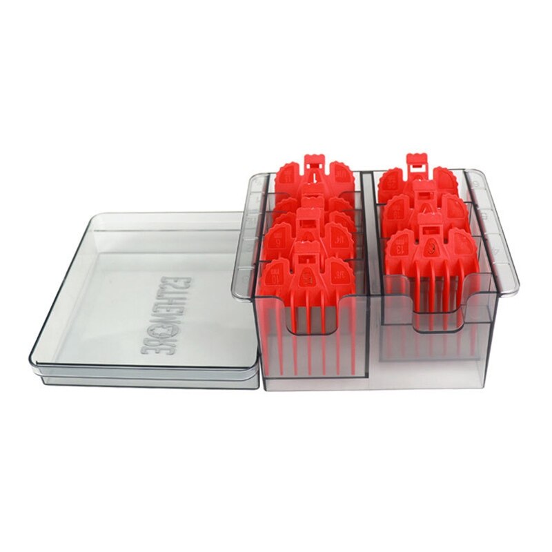 Voor wahl limit kam en opbergdoos elektrische pincet tondeuse rek houder organizer koffer kapper kappersgereedschap: Rood