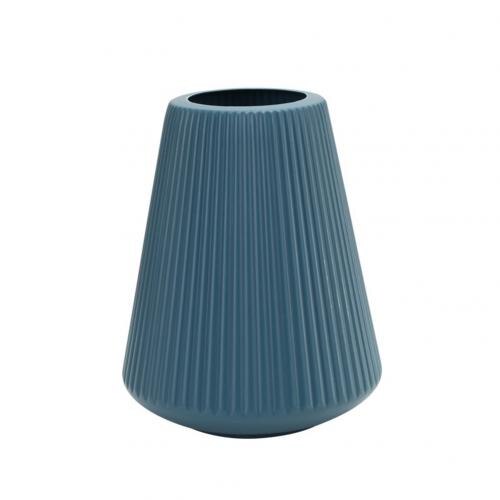 Flower Vase Decoration Home Plastic Vase White Imitation Ceramic Flower Pot Flower Basket Nordic Decoration Vases for Flowers: Blue