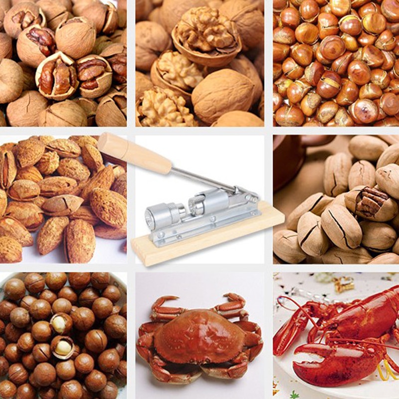 Dziadek robić orzechów pękać migdałowy szczypce orzech laskowy piwne pikan ciężki obowiązek dziadek robić orzechów włoskich orzech laskowy maszyna kuchnia zacisk narzędzie robić przycinania