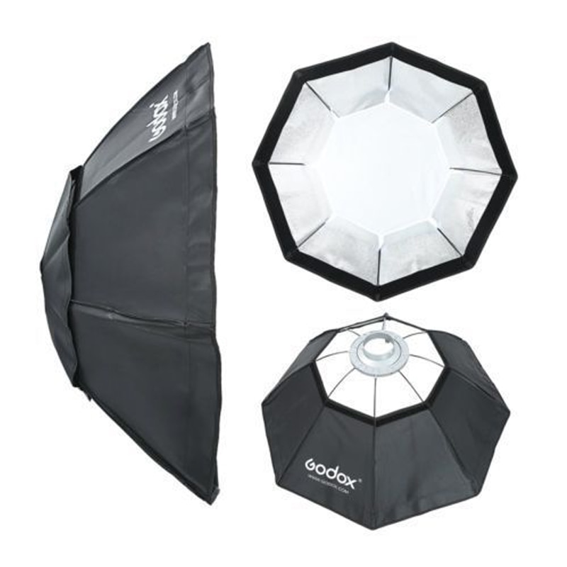 Godox Softbox BW95cm Octagon umbrella Softbox + Bowens Mount Aluminium Adapter Ring Voor fotografie studio godox flash