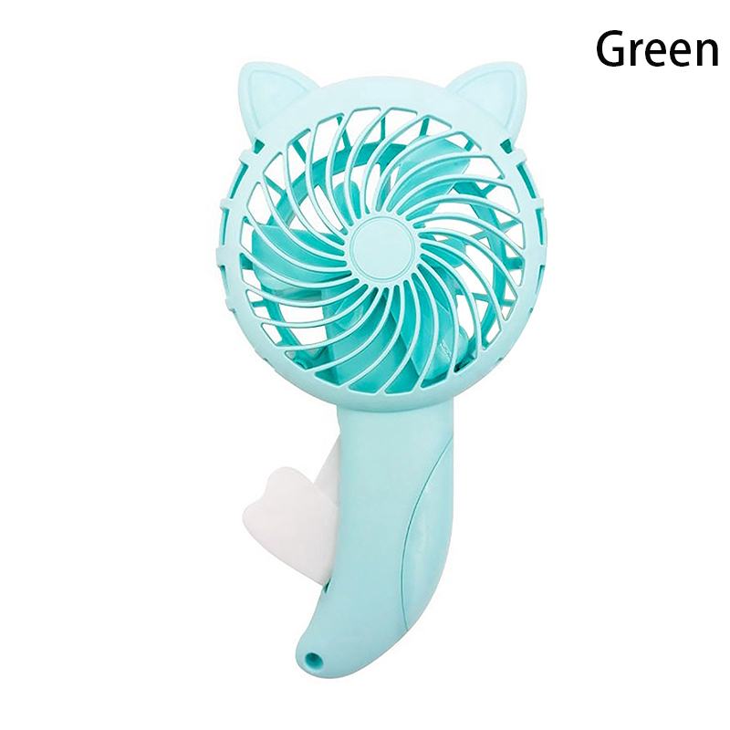 Draagbare Cartoon Schattige Handdrukventilator Mini Handheld Ventilator Zonder Batterij Voor Gebruik Buitenshuis Ventilator Zomer Luchtkoeler Reisventilator: Khaki