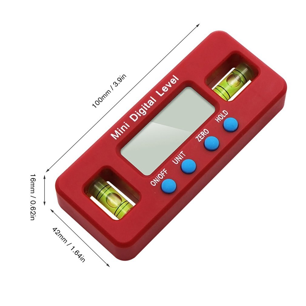 Mini Precision Digital Protractor Inclinometer Waterproof Magnetic Electronic Level Box Angle Finder Measuring Tools