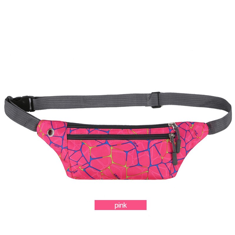 AIREEBAY Unisex WaistBag Outdoor Mode Fanny Pack Multifunctionele Anti-diefstal Rits Tassen voor Vrouwen Sport Running Tassen: 4153pink