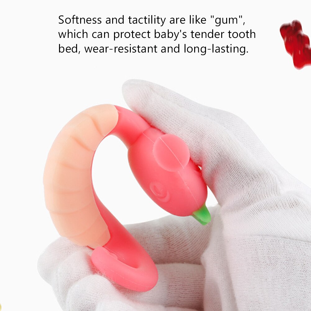 Silicone Food Grade Baby Teethers Hippocampus Toy Massage Gums Chewable Pacifier Oral Care Baby Teething Training Toothbrush