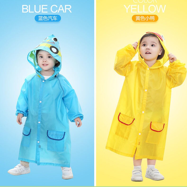Chubasquero de dibujos animados para niños, ropa de lluvia coreana, bonito poncho para bebé, artículos para el hogar, parque infantil, Festival Songkran, 1 Uds.