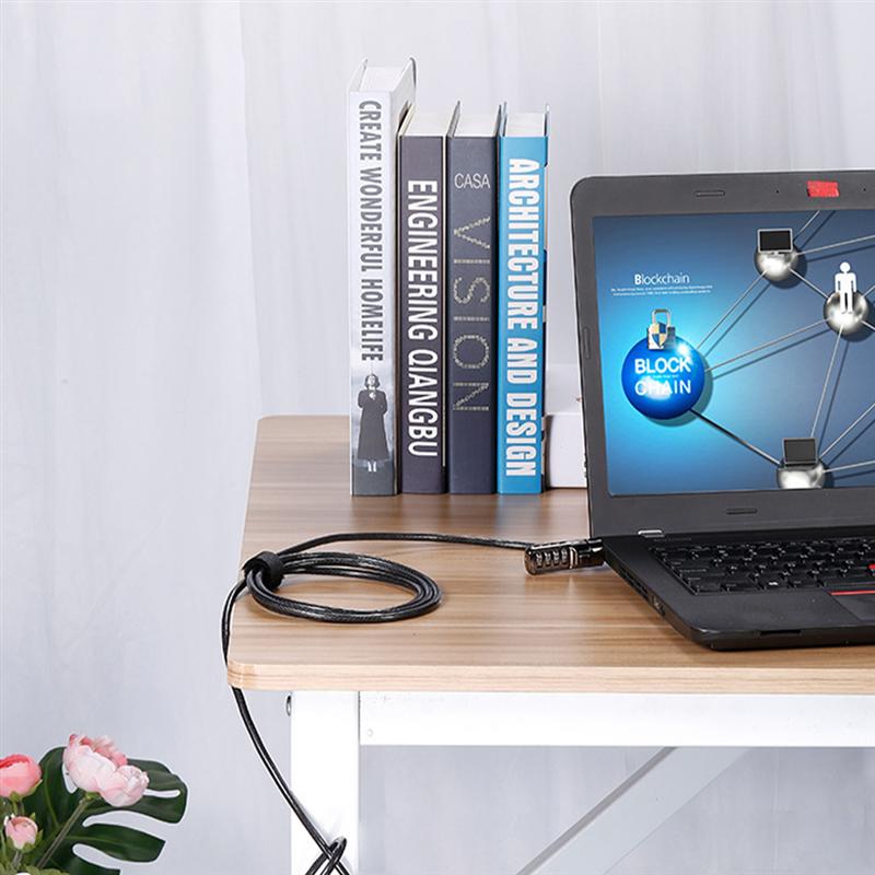 1pc Laptop Security Cable Lock Portable Laptop Lock Computer Lock
