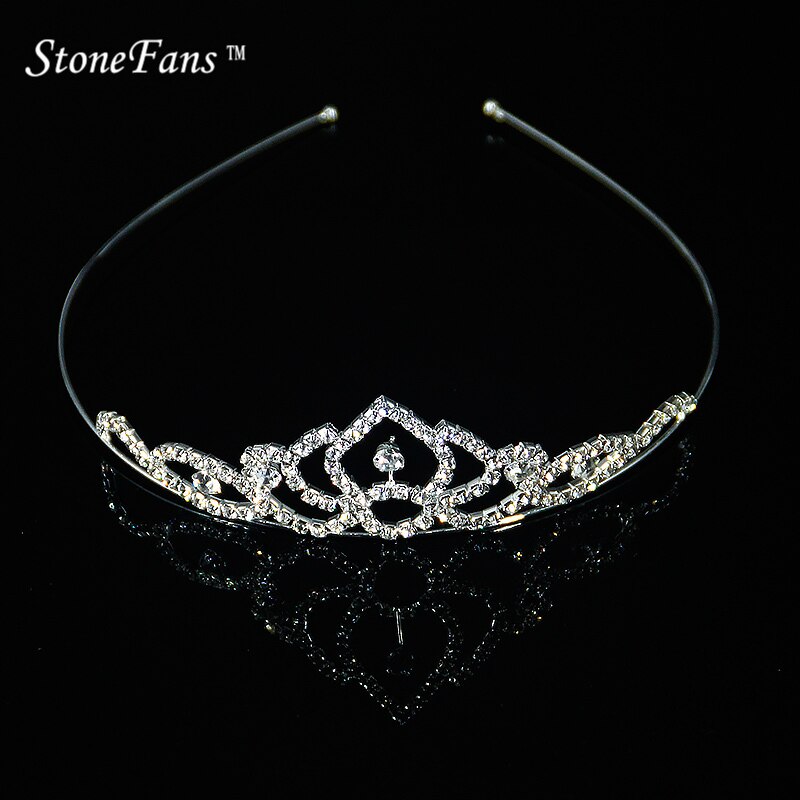 StoneFans Haarschmuck Clips Hochzeit Strass Tiara Für freundlicher Perle Haarbänder Stirnbänder Diademe Und Kronen Bräute Mädchen 59