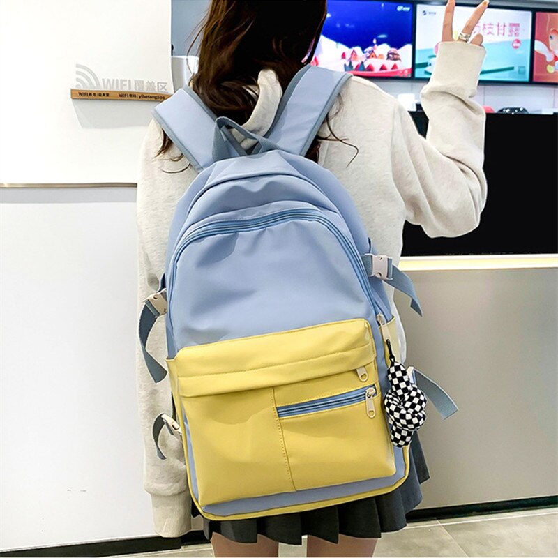Fengdong zaini per scuola per adolescenti zaino per scuola per donna zaino per laptop da viaggio leggero impermeabile zaino per libri universitari
