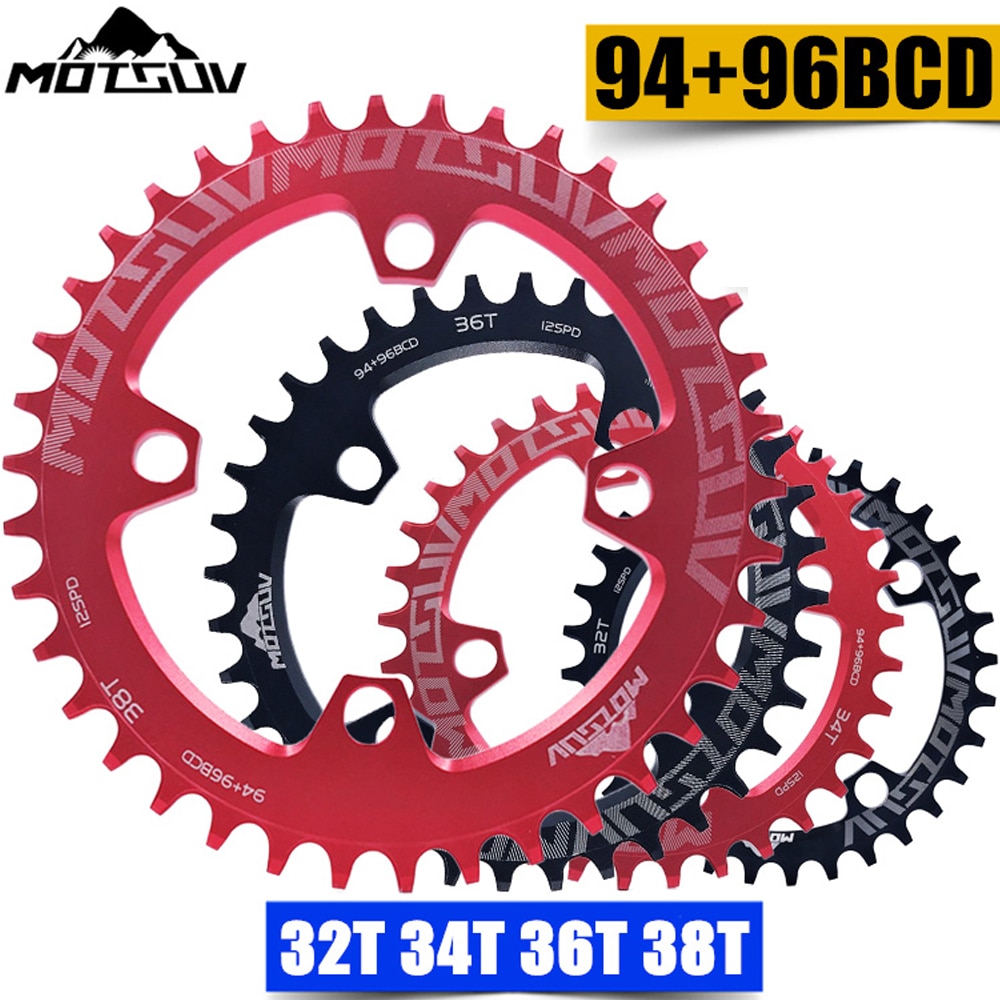 MOTSUV redondo 94 + 96mm 94BCD/96BCD 32/34/36/38T plato de bicicleta de montaña MTB para ALIVIO M4000 M4050 NX GX X1 piezas de manivela