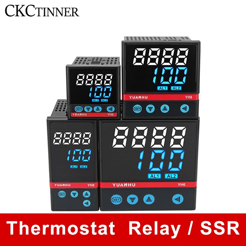 Digital PID Intelligent Temperature Controller YH100/400/700/900 SSR/Relay Output Thermostat Thermometer Thermoregulator 220V