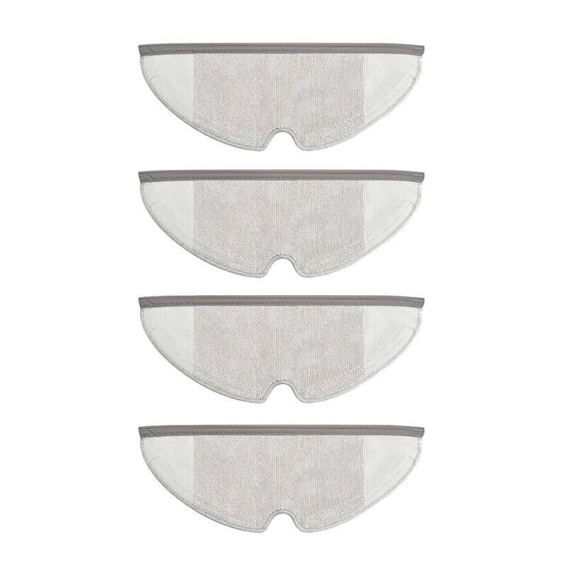 Waschbar Mopp Tücher passen für Xiaomi roborock S 5 6 50 51 52 55 60 65 S5 Max S6 Maxv roboter staubsauger geschirrtuch tuch verbrauchs: 4Stck