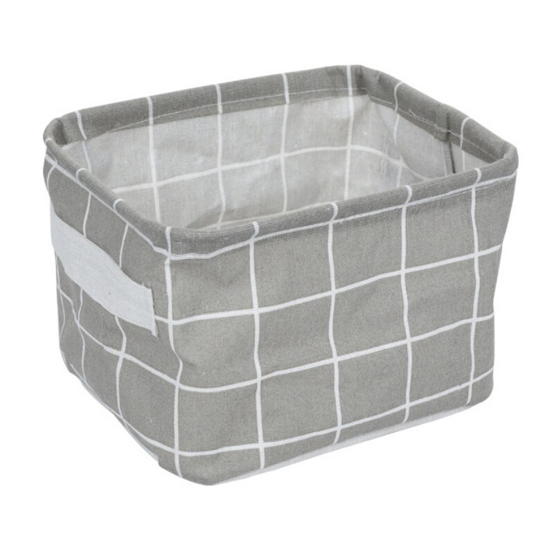 Oppbevaringskurv Beige Og Hvit Ø43X38 Cm Bomull main image 0