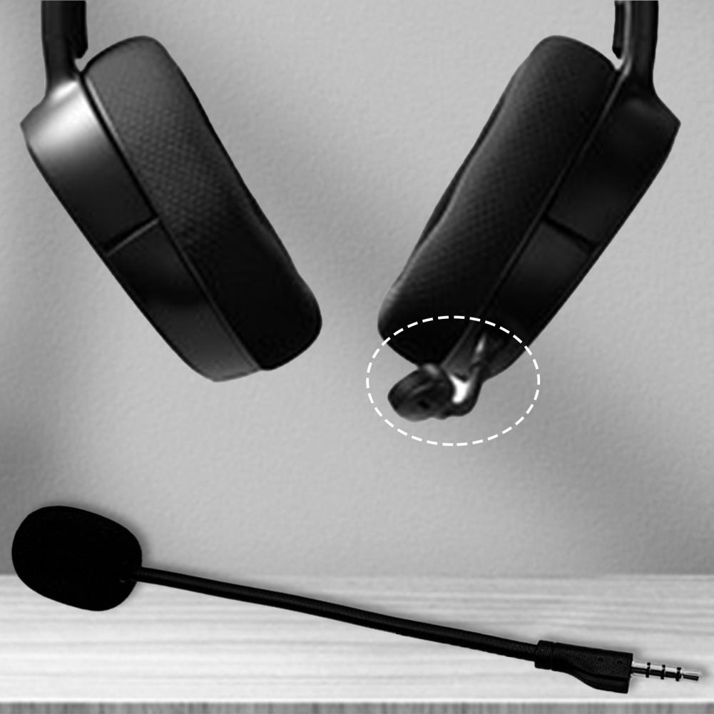 Replacement Game Mic Boom 3.5mm Microphone for Logitech G Pro X for Steelseies E-Sports Game Headset Gaming Headphones Mic