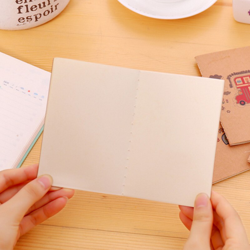 4pcs/lot Graffiti Cute Cartoon Kids Small Writing Craft Paper Blank Notebook Diy Handwritten sketches Painting School Office