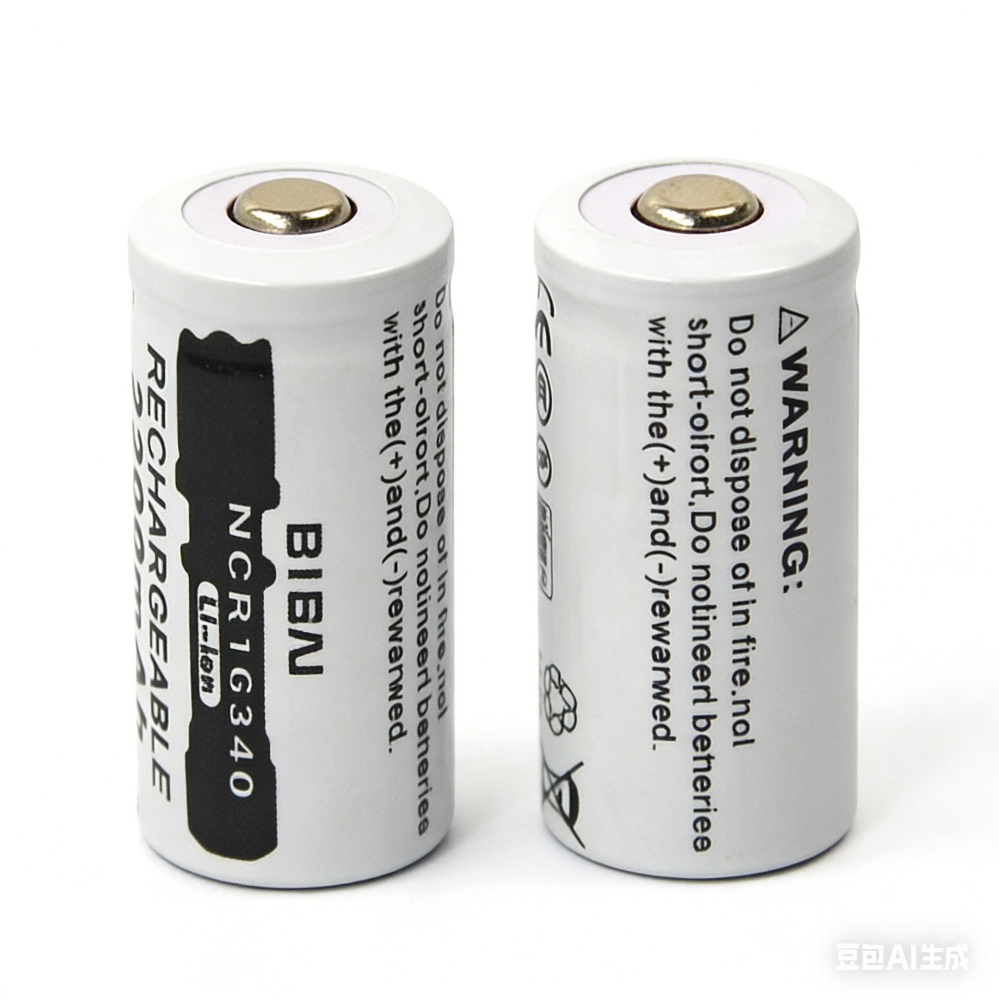 Batteria ricaricabile agli ioni di litio da 4 pezzi 2200mAH 3.7V CR123A 123A 16340 per torcia
