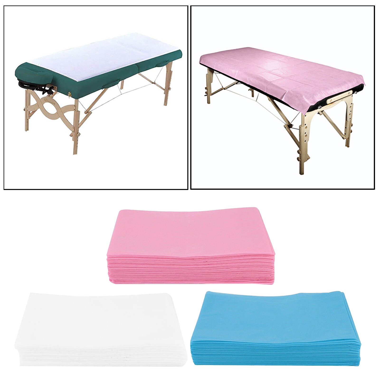 10 Stuk Lakens Geperforeerde Massage Tafel Covers Voor 80x180cm