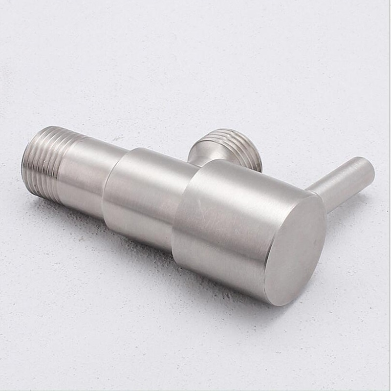 Solid 304 stainless steel Angle Valves 1/2"Male x 1/2" Male Bathroom Bidet Valve Faucet filling valve Bathroom Accessories