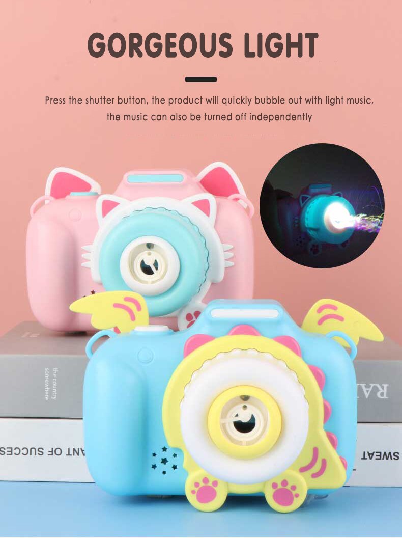 Kinderen Camera Bubble Machine Speelgoed Lichte Muziek Vierkante Speelgoed Elektrische Bubble Machine Outdoor Speelgoed Fun Jongens En Meisjes